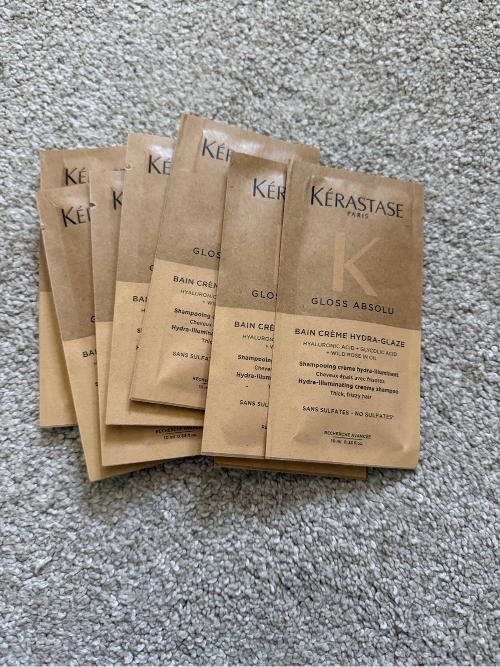10 samples Kerastase Gloss Absolu Insta Glaze
